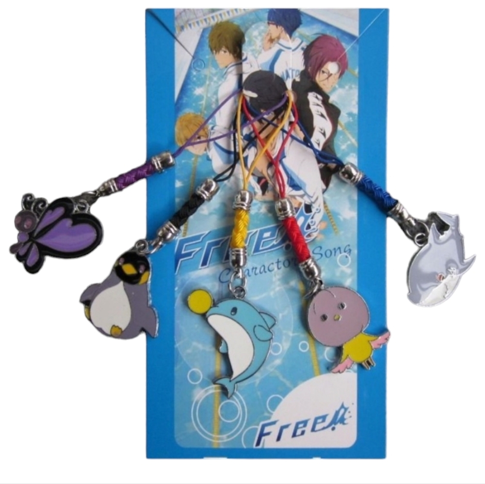 NWOT Free! Iwatobi swim club charms